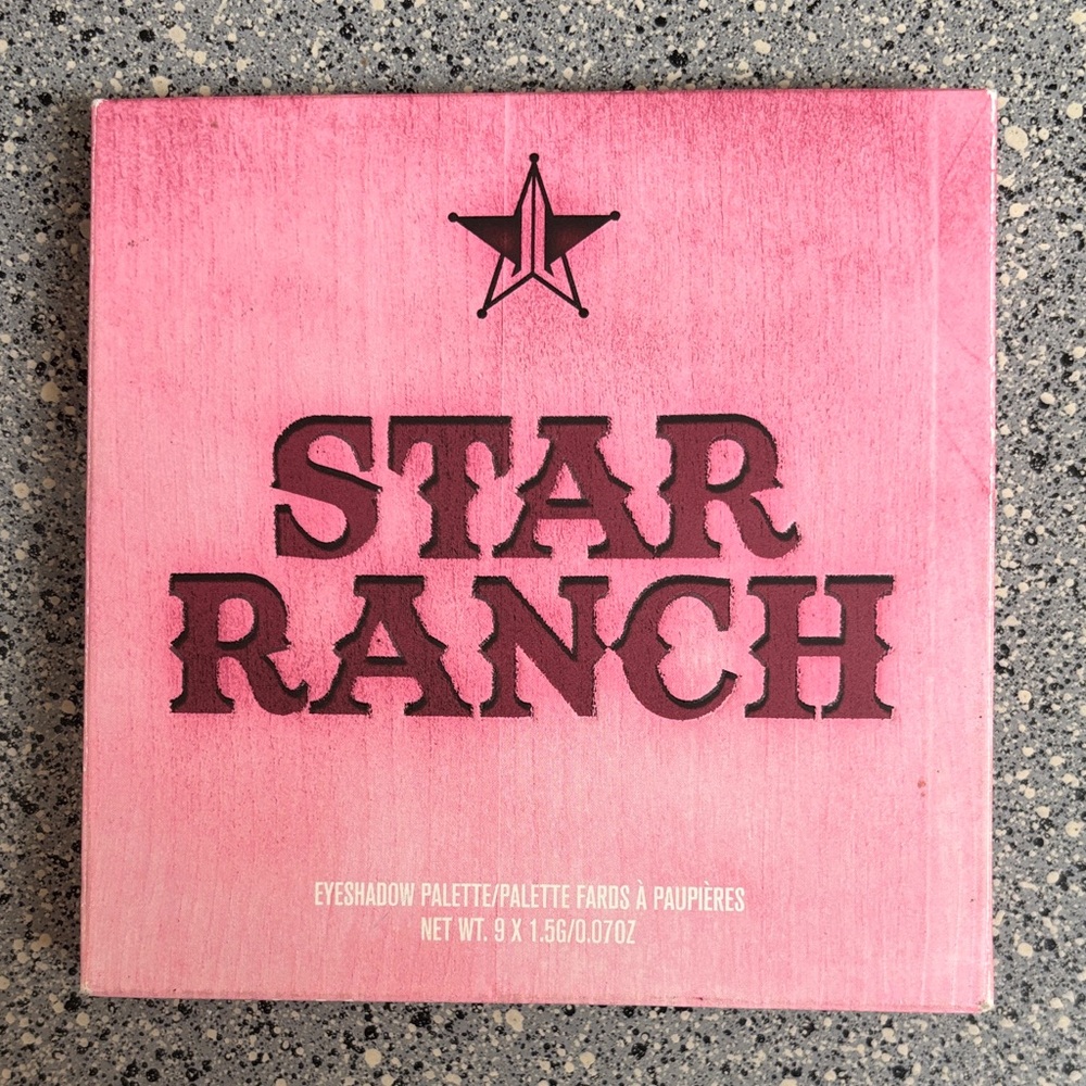 Jeffree Star Star Ranch Eyeshadow Palette - Pink Packaging